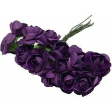 Kağıt Gül Küçük Mor 144'LÜ