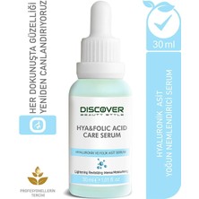 Discover Beauty Style Yoğun Nemlendirme Ve Dolgunlaştırıcı Etkili Yenileyici Hyaluronik Ve Folik Asit Serum 30 Ml