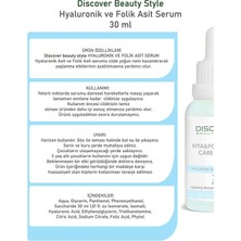 Discover Beauty Style Yoğun Nemlendirme Ve Dolgunlaştırıcı Etkili Yenileyici Hyaluronik Ve Folik Asit Serum 30 Ml