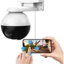 Ezviz 2k Dış Mekan Otomatik Takip Kamerası: 360° Görünüm Yapay Zeka Algılama Renkli Gece Görüşü