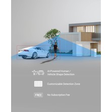 Ezviz 2k Dış Mekan Otomatik Takip Kamerası: 360° Görünüm Yapay Zeka Algılama Renkli Gece Görüşü