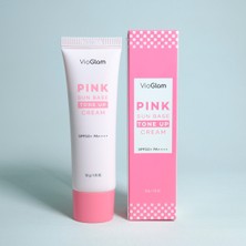 Vioglam Pink Sun Base Tone Up Cream SPF50+ Pa++++ + Ton Eşitleyici Aydınlatcı Güneş Koruyucu Krem SPF50+ Pa++++