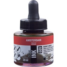 Amsterdam Sıvı Akrilik Mürekkep Boya 30ml 409 Burnt Umber