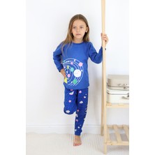 Kız-Erkek (Unisex) Çocuk Interlok Kumaş Orta Kalınlıkta Pamuklu Pijama Takımı