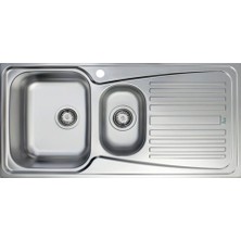 Teka Infant 60 Paslanmaz Çelik 1,5 Gözlü Sağ Damlalıklı Eviye (TEKA.40109787)