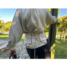 Özel Tasarım Kimono Bağcıklı Gömlek