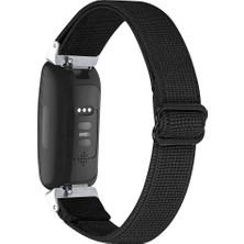 Faith Fitbit Inspire 2 Için Akıllı Saat Kordonları, Elastik Ayarlanabilir (Siyah) (Yurt Dışından)