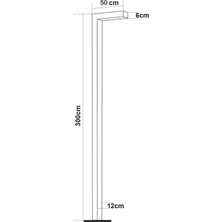 Quark Lighting Özel Reflektörlü Bahçe Aydınlatma Direği Antrasit AD100