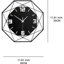 Faith Oturma Odası Dekoru Için Büyük Duvar Saati Geçmeyen Sessiz 14 Inç (Yurt Dışından)
