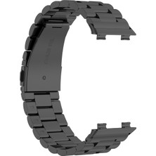 Faith Oppo Watch 2 Için Watch Band Kayışı Paslanmaz Çelik Kordon, Siyah (Yurt Dışından)