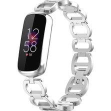 Faith Fitbit Luxe Bileklik Için Bilek Kayışı Akıllı Bant Metal, Gümüş (Yurt Dışından)