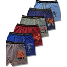 Giza Kids Erkek Çocuk Karışık Renkli 6lı Boxer Seti