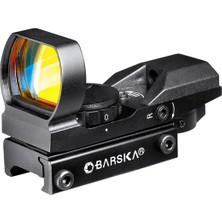 Barska 1X22X33 Multireticle Yeşil Kırmızı Optik Nişangah