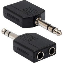 Estello EB-1011 6.3 mm Stereo - 2x6.3 mm Mono Çoğaltıcı Adaptör