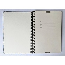 Colornote Papirüs Defter Spiralli, Sert Kapaklı, Çiçek Desenli, Düz Çizgisiz Defter, 16 x 23 Cm, 100 Yaprak