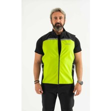 Reflektörlü Softshell Motosiklet ve Iş Güvenliği Yeleği