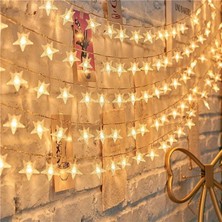 LED Star String Lights 3 Metre Yıldız Görünümlü LED Aydınlatma