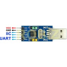 Alkatronik CH341T USB To Ttl Iıc Uart Çevirici Modül I2C Seri Port Haberleşme Adaptör Isp Arduino