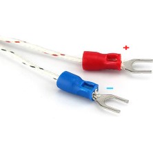 Alkatronik K Type Thermocouple 1 Metre Silindir Tip Başlık Sıcaklık Isı Sensörü 0c / 800C Paslanmaz Çelik Prob