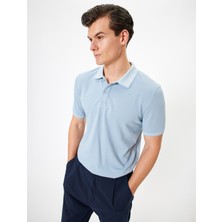 Koton Polo Yaka Tişört Slim Fit Kısa Kollu Yaka Detaylı