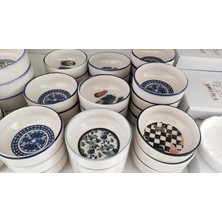 Ness Global Porselen Mini Sosluk Çerezlik Çok Amaçlı 6 cm 6 Adet