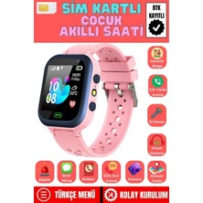 40 mm Akıllı Çocuk Saati Uyumlu Sim Kartlı ve Lbs Konum Özellikli Kayıtlı Sesli Görüşme Canlı Takip