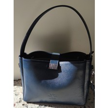 Valvıc Hakiki Deri Klasik 3 Bölmeli Kadın Çantası