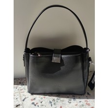 Valvıc Hakiki Deri Klasik 3 Bölmeli Kadın Çantası