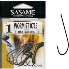 Sasame Worm F-955 Serisi Olta Iğnesi Standart-1/0