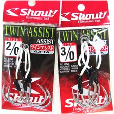 Shout Twin Assist Serisi Olta Iğnesi Standart-1/0