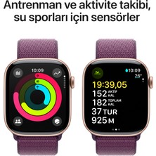 Apple Watch Series 10 Gps 42MM Rose Gold Aluminium Case With Plum Sport Loop