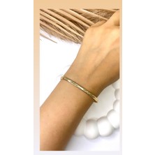 Altın / Gold Renk Balık Sırtı  (Xupıng) Bileklik