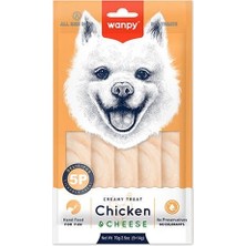 Wanpy Krema Tavuklu ve Peynirli Sıvı Köpek Ödülü 5X14 gr