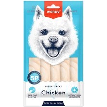 Wanpy Krema Tavuklu Sıvı Köpek Ödülü 5X14 gr