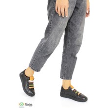 Mammamia Kadın Hakiki Deri Günlük Bağcıksız Spor Tarz Mevsimlik Ortopedik Ayakkabı M25/KA85