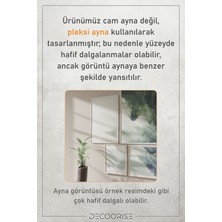 Acar Grafik Lüks Pleksi Aynalı Ahşap Duvar Dekoru