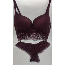 Dantelli Bralet Destekli Sütyen Takımı