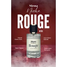 Mirosa de France Rouge Niche Collection Yüksek Kalıcı Kadın Parfum Bakarat EDP Sevgililer Günü Premium Kutu 50ml N701