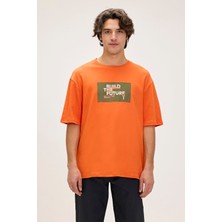 Bad Bear Moreno Turuncu Erkek Baskılı Tişört