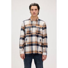 Bernard Beyaz Erkek Oduncu Gömlek