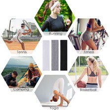 Salvia Dione 2'li Spor Saç Bantları - Kadın & Erkek Spor Tenis Yoga Koşu Makyaj Cilt Maskesi Yüz Yıkama Tarz Ter Kafa Bandı Unisex Kombin Esnek Saç Bandı Seti