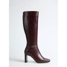 Vince Camuto Deri Bordo Kadın Çizme Holly