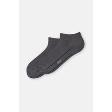 Dagi Antrasit Erkek Pamuklu Patik Çorap