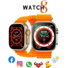 Samsung Galaxy S23 Ultra Uyumlu Çocuk Yetişkin Trncu Akıllı Saat Watch 8 Son Tasarım T800 Ultra