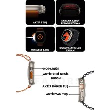 Samsung Galaxy S23 Ultra Uyumlu Çocuk Yetişkin Trncu Akıllı Saat Watch 8 Son Tasarım T800 Ultra