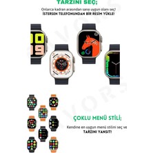 Samsung Galaxy S23 Ultra Uyumlu Çocuk Yetişkin Trncu Akıllı Saat Watch 8 Son Tasarım T800 Ultra