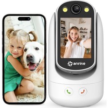 Annke Wifi Köpek Kamerası - Gece Görüşü, Hareket Algılama ve 2 Yönlü Ses ile 1080P Hd Ev Güvenlik Kamerası