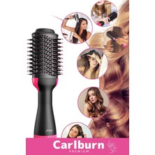 Carlburn Özel 4 Vitesli Çok Kademeli 1200w Elektrikli Hava Üflemeli 2.5m Kablolu Saç Düzleştirici Fön Tarağı