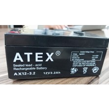 Atex AX12-3.2 12 Volt - 3.2 Amper Akü (13.4x6.7x6.1cm)
