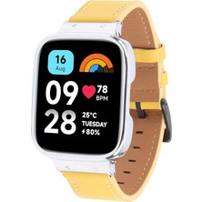 Ykd Store Redmi Watch 3 Lite Için Çerçeve Deri Kayış (Yurt Dışından)